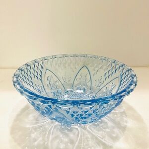 Elegant Blue Glass Bowl